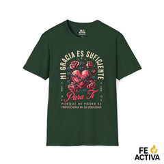 Mi Gracia Es Suficiente – 2 Corintios 12:9 | Camiseta Cristiana | Fe Activa