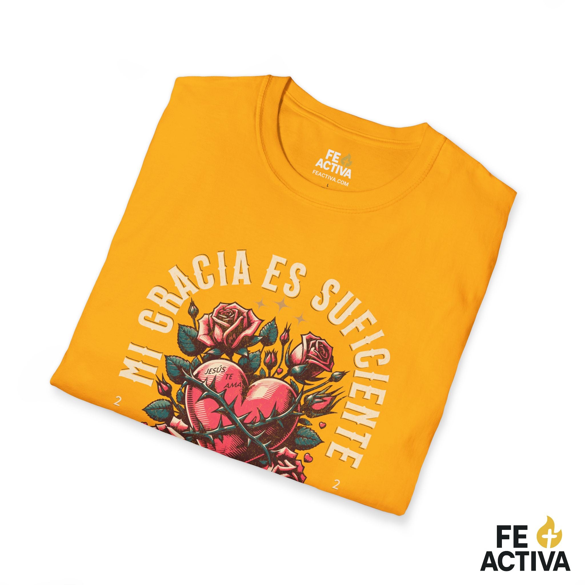 Mi Gracia Es Suficiente – 2 Corintios 12:9 | Camiseta Cristiana | Fe Activa