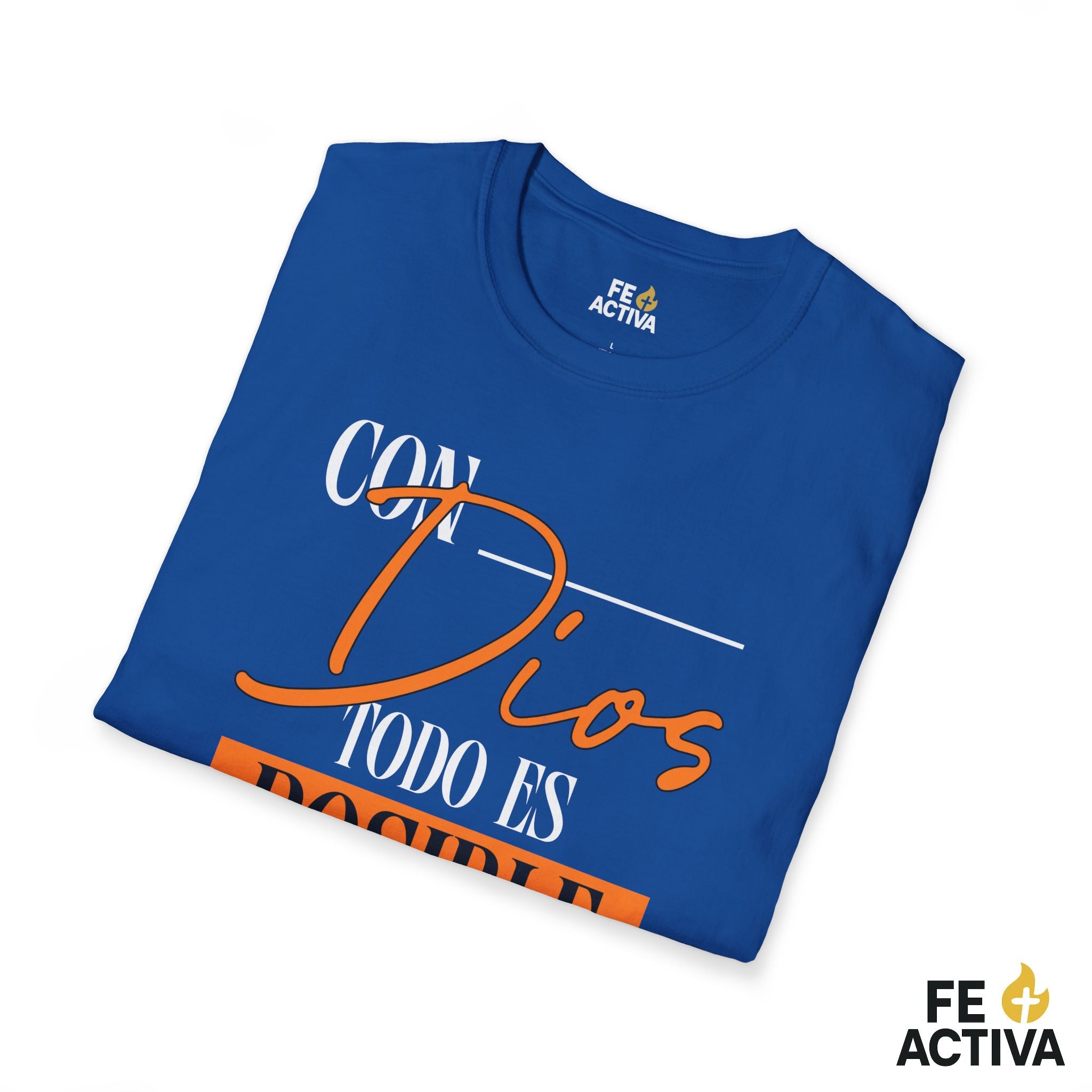 Con Dios todo es posible – Camiseta Cristiana Unisex