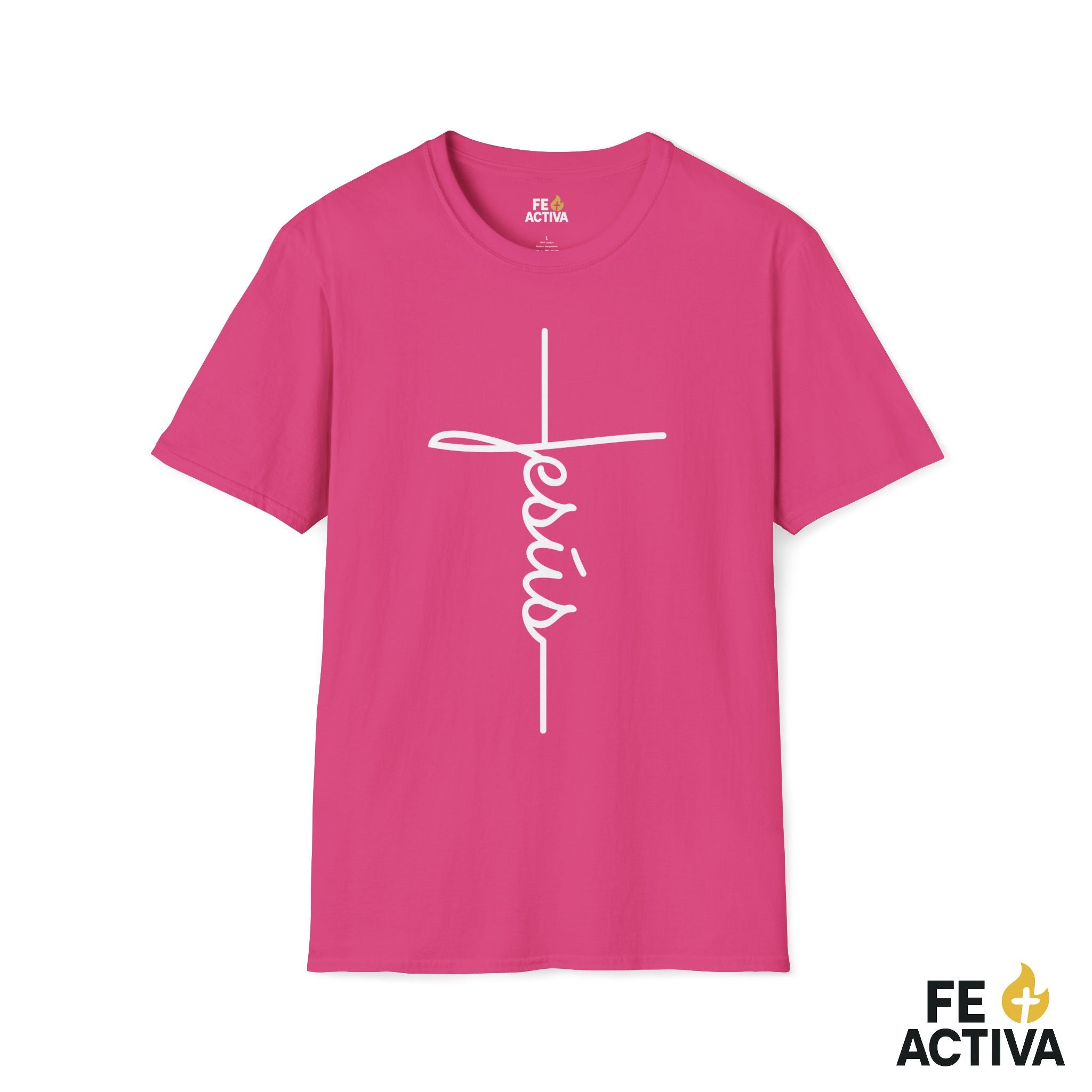 La Cruz y Jesus - Camiseta Cristiana en Español