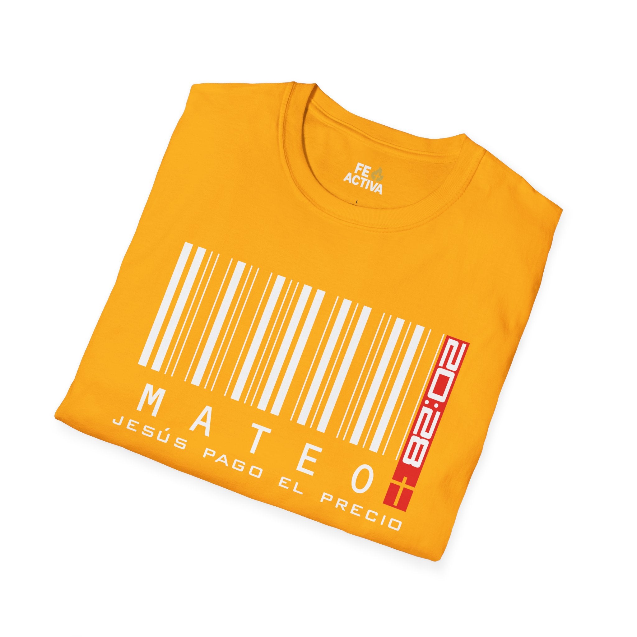 Jesus Pago el Precio - Mateo 20:28  | Camiseta Cristiana | Fe Activa