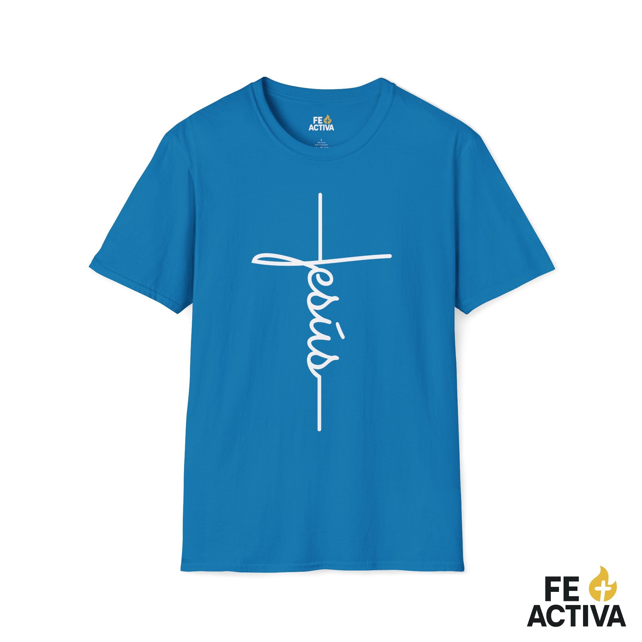 La Cruz y Jesus - Camiseta Cristiana en Español