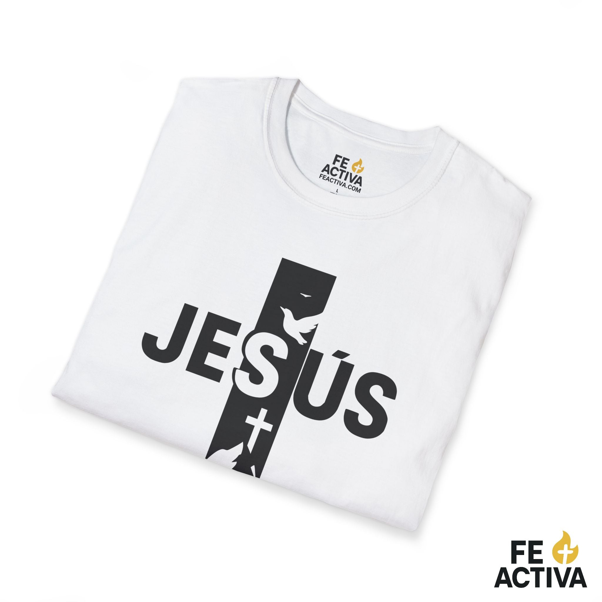 Jesus + Cruz: Camino, Verdad y Vida  | Camiseta Cristiana | Fe Activ:a