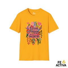 Estuve Perdida, pero Él me Encontró – Lucas 15:24 | Camiseta Cristiana | Fe Activa
