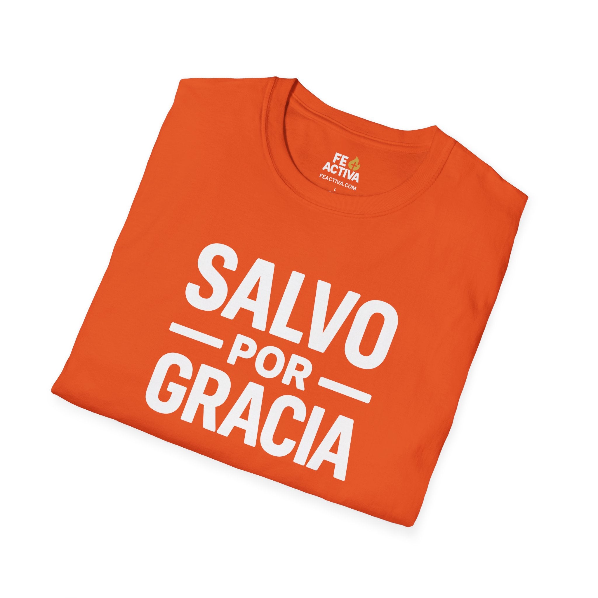Salvo por Gracia | Camiseta Cristiana | Fe Activa
