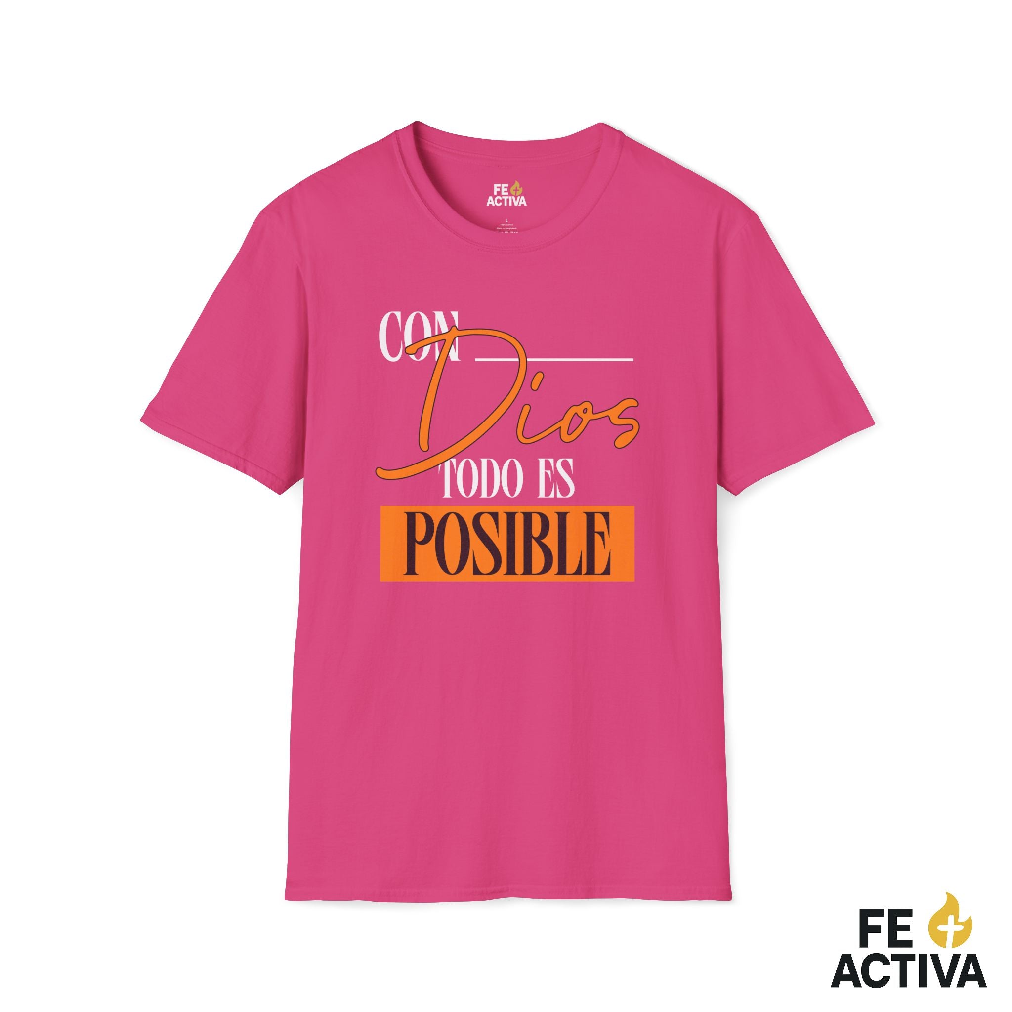 Con Dios todo es posible – Camiseta Cristiana Unisex