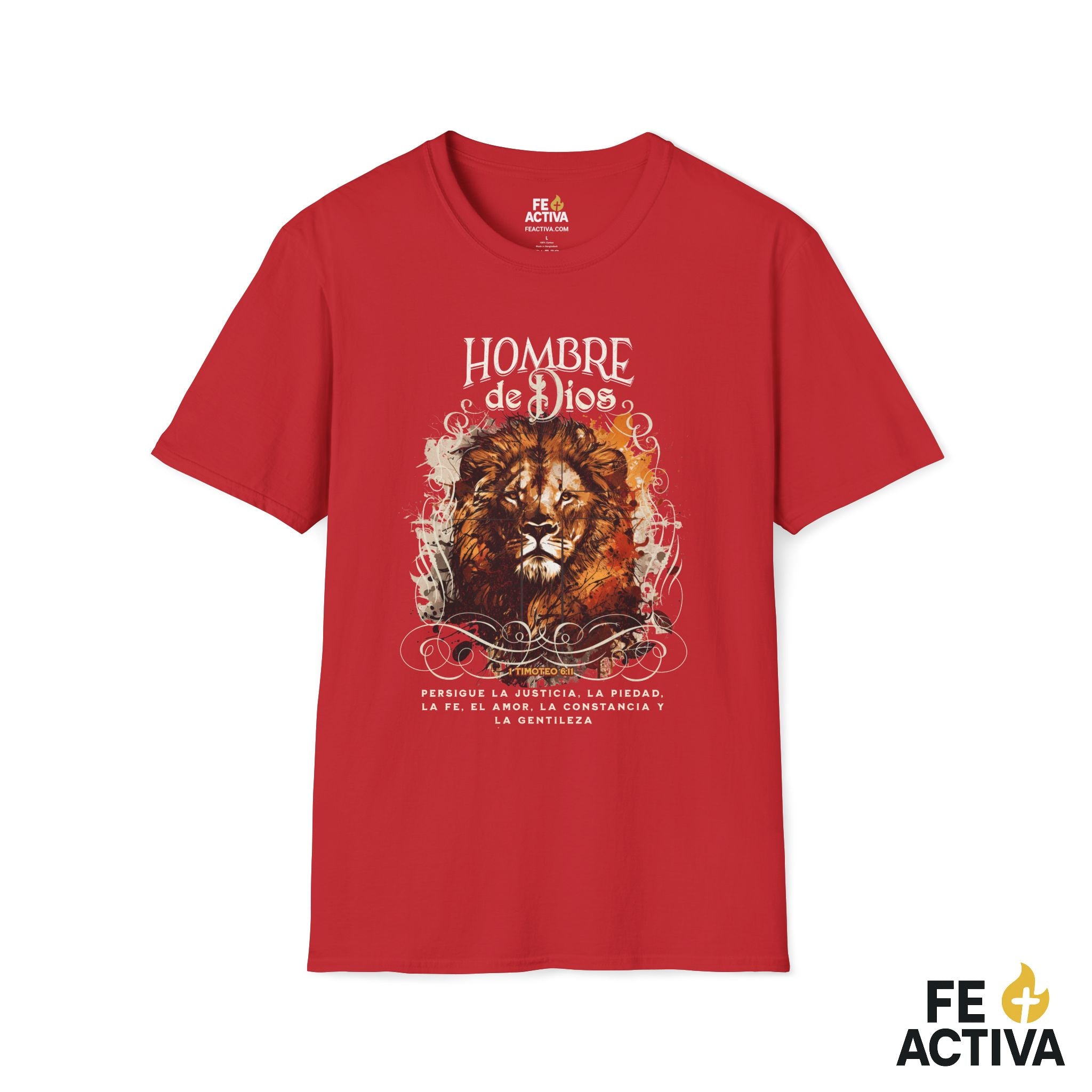 Hombre de Dios – 1 Timoteo 6:11 | Camiseta Cristiana | Fe Activa